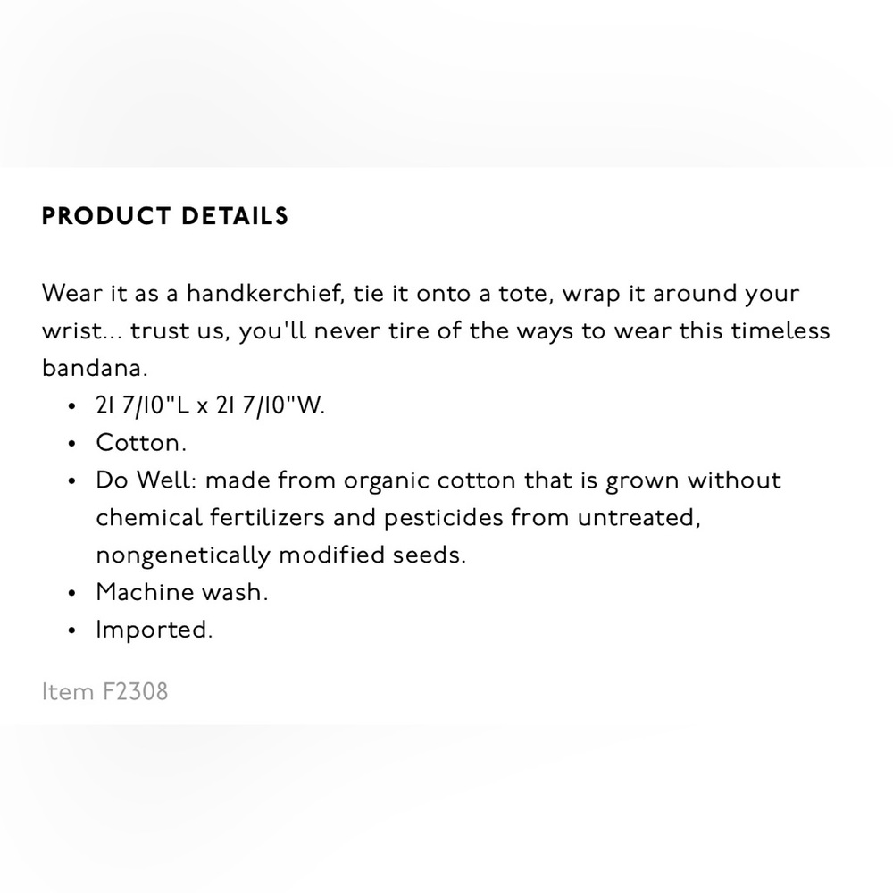 Madewell organic cotton Bandana - Picture 6 of 12